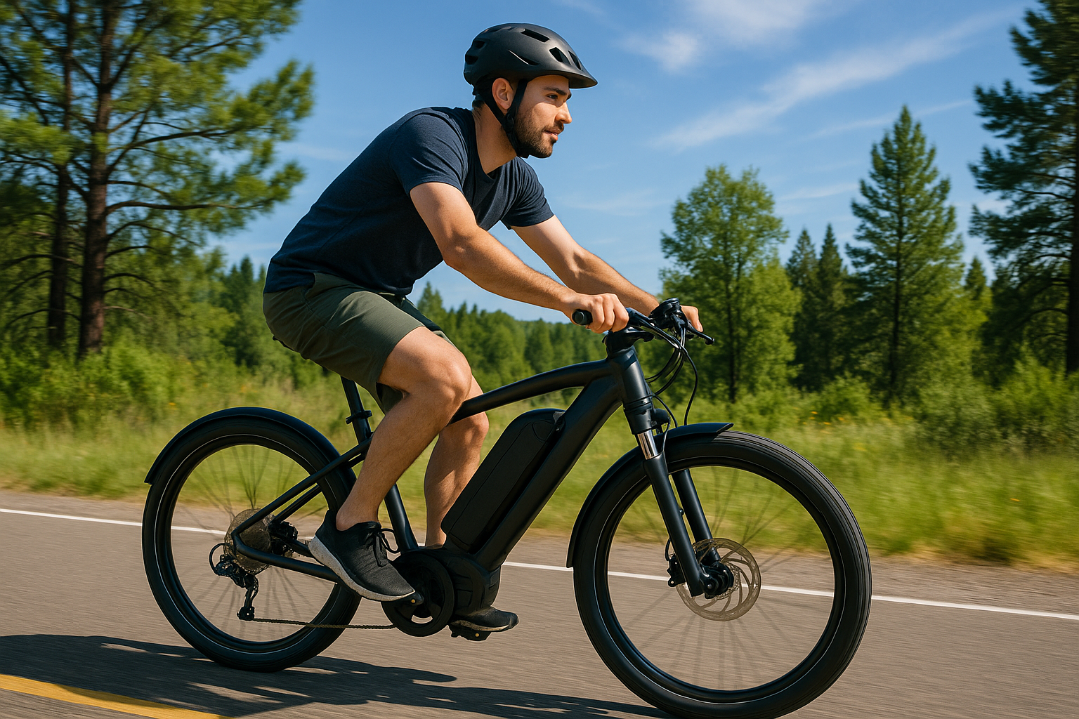 Electric bike driving