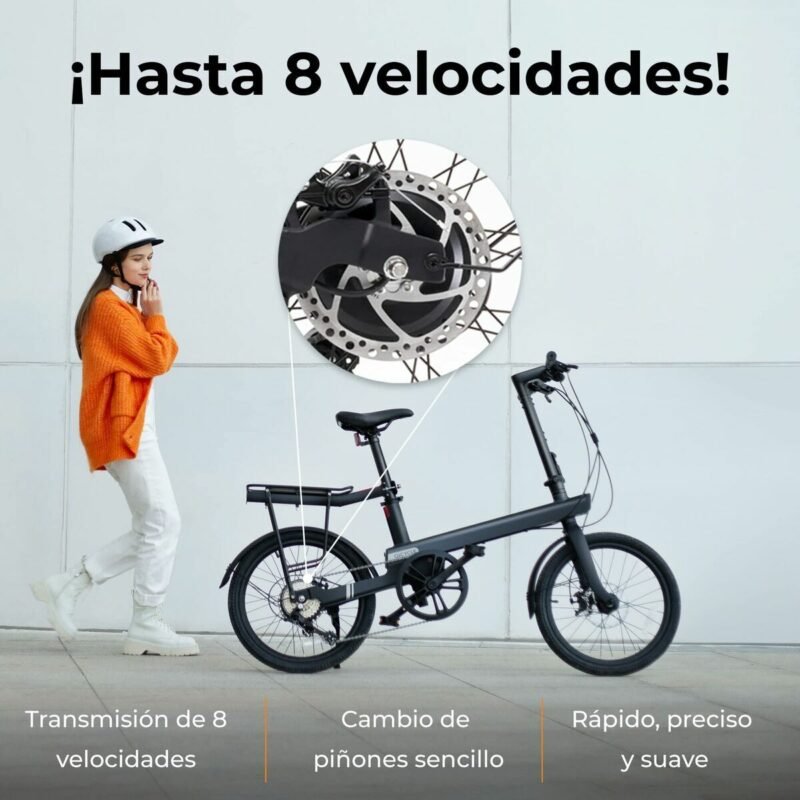 Electric Bike Xiaomi 20" 250W Black - Image 4
