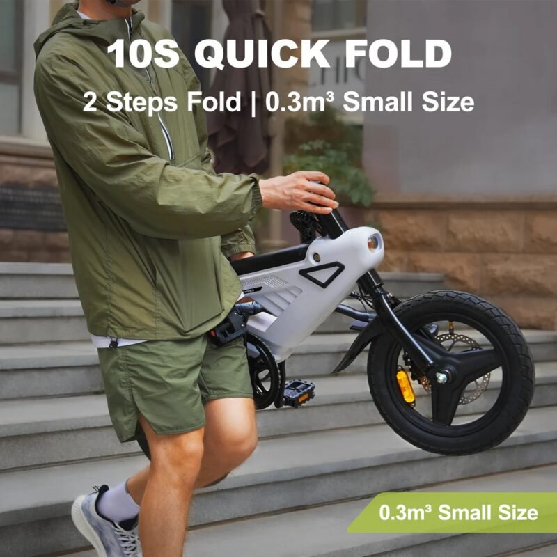 AVDL A02 250W Foldable Electric Bike 14" 230Wh E-bike - Image 6