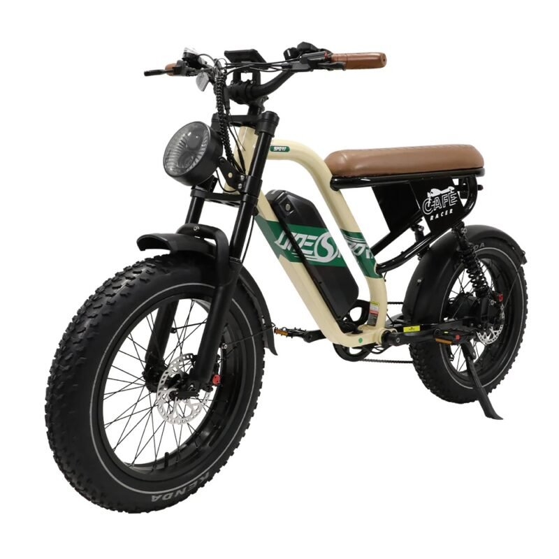 OneSport W66 500W 20" Fat Bike 648Wh Full Suspension E-Bike 48V 13.5Ah Battery Support App - Image 3