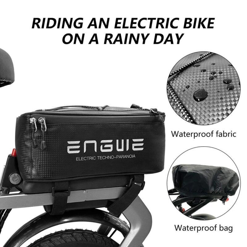 Engwe Bike Trunk Bag Bicycle Rack Rear Carrier Bag 7L - Image 3