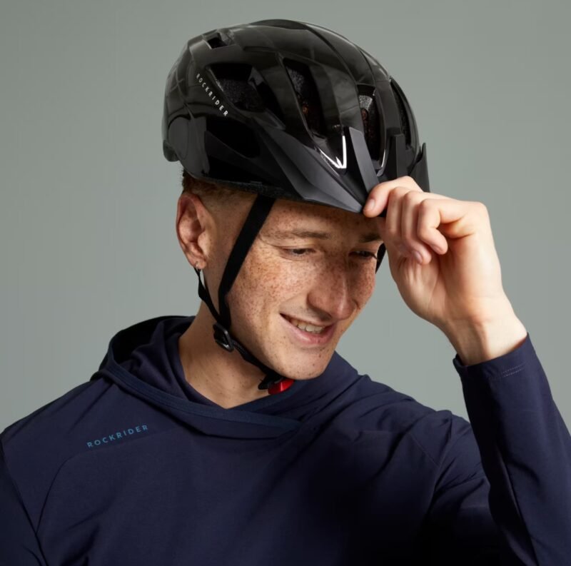 ROCKRIDER Mountain Bike Helmet Black - Expl 50 - Image 2