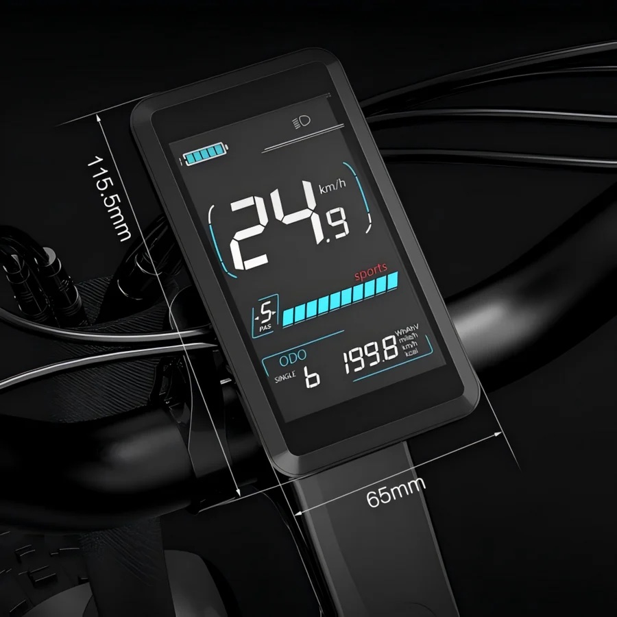 Multifunktionales farbiges Display für Lankeleisi MG600 Plus 2024 Version/RV700/RV800/RX800 Plus/MG800 Max Elektrofahrrad